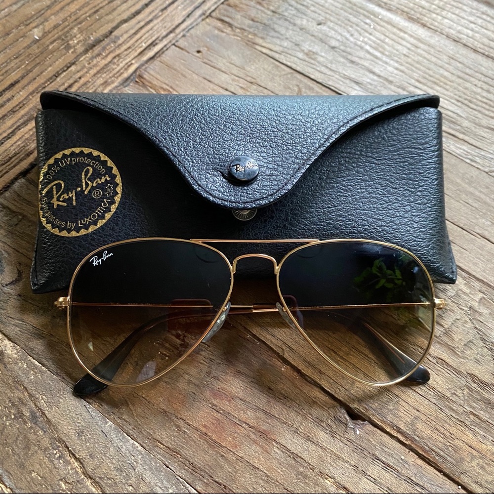 Ray ban gold aviators